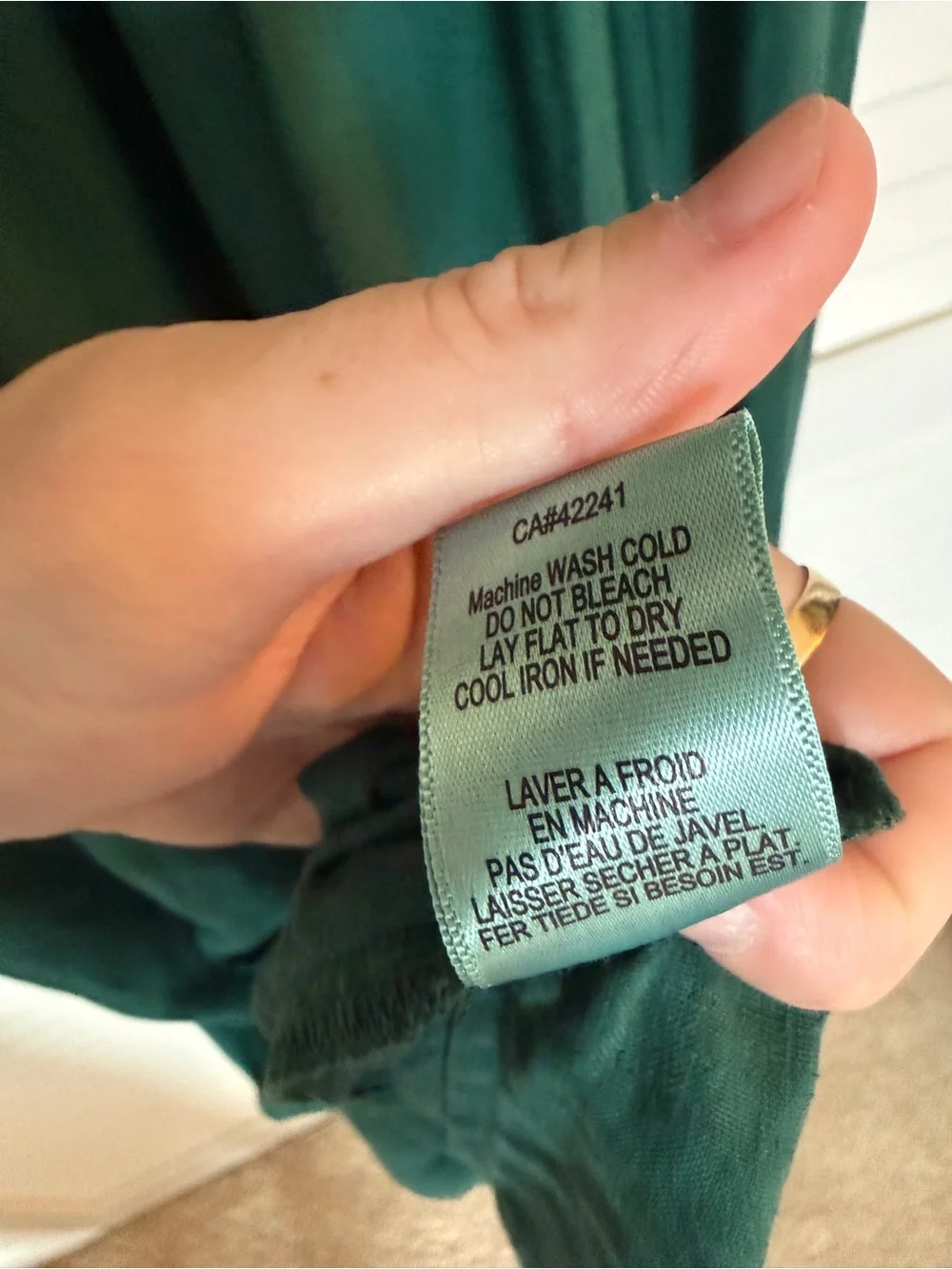 Dark Green Spaghetti Strap Maxi Dress - Picture 8 of 8